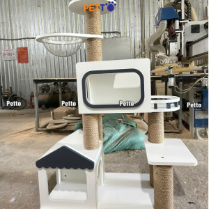 Cat tree bằng gỗ cho mèo cao 1m4 CH090 - Ảnh 3
