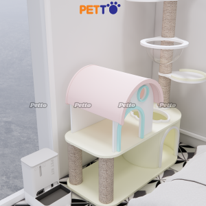 Tháp mèo hiện đại cao lên tới trần nhà, không khoan tường CH089 - Ảnh 5