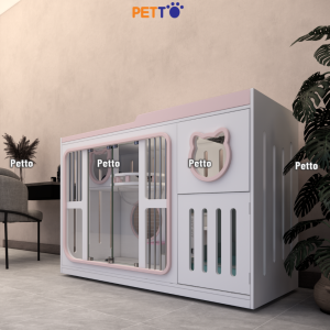 Tủ mèo hồng bằng gỗ Plywood kích thước 1500mm * 600mm * 1012mm CC348 - Ảnh 3