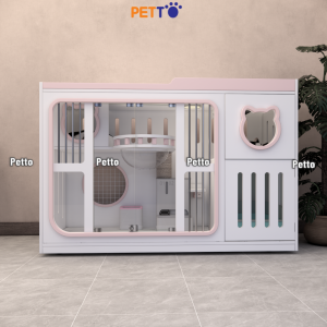 Tủ mèo hồng bằng gỗ Plywood kích thước 1500mm * 600mm * 1012mm CC348