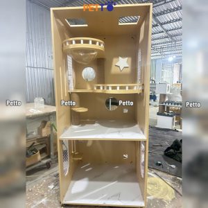 Chuồng nuôi mèo Basic CC358 thực tế chính diện