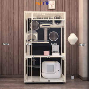 Tủ mèo gỗ Lux CC349 chính diện